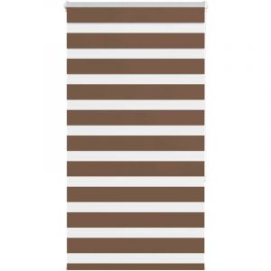 VidaXL Store zèbre marron 80x150 cm largeur du tissu 75,9 cm polyester