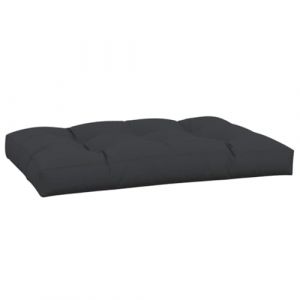 VidaXL Coussin de palette noir 120x80x12 cm tissu