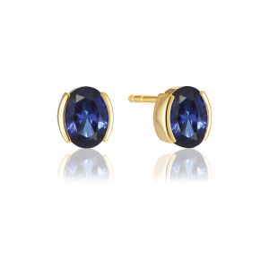 Sif Jakobs Jewellery Boucles d'oreilles à fermoir à poussette SJ-E2350-BLCZ-YG 925 Argent