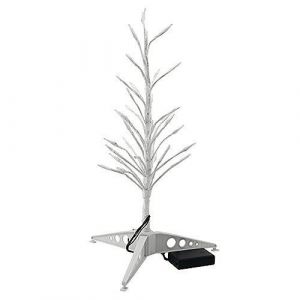Europalms 61655 Conception Arbre avec LED pour Batterie Blanc 40 cm