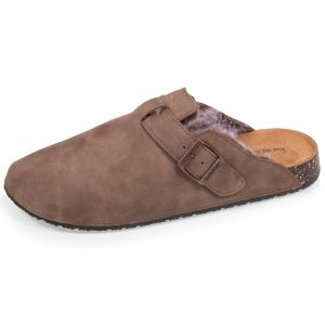 Isotoner Sabots fourrés Femme Taupe