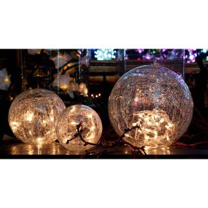 Image de Blachère illumination 3 boules en verre 60 LED