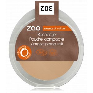 Image de Zao MakeUp Recharge poudre compacte 302 beige orangé