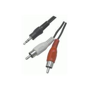 Boss Effect C&acirc;ble audio Jack 3.5 mm st&eacute;r&eacute;o m&acirc;le / 2 RCA m&acirc;les (5 m&egrave;tres)