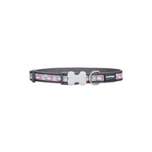 RedDingo Collier chien gris flamants rose Taille : T1