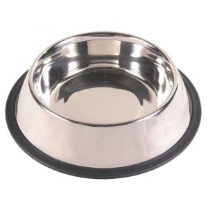 Trixie Ø 23cm Gamelle En Acier Inox Antidérapante 0.90l Pour Chien.