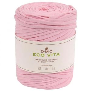 Dmc Explorez l'Éco-Friendly Style avec le Coton Recyclé Eco Vita T-Shirt Yarn Rose - Rose