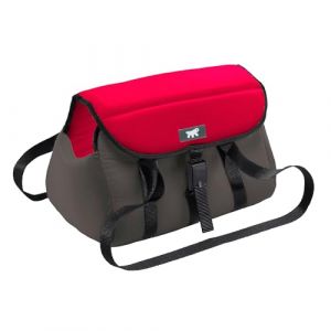 Ferplast Sac de Trasport pour Chat MILU', Caisse de Transport Chat, Sac de Transport Chien, Bandoulière réglable, Sangle de sécurité, jusqu'à 6 Kg, 37 x 21 x h 22,5 cm, Marron