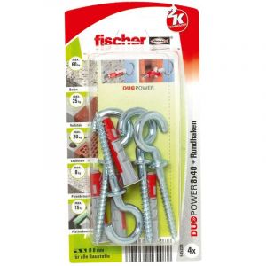 Fischer Duopower 8x40 rh k 4| 535223 - hellgrau/rot (535223)