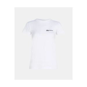 Karl Lagerfeld Jeans Slim Short Sleeve Logo Tee T-Shirt, Blanc, S Femmes