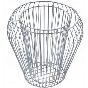 Kadax - Pot de Fleur de Jardin en Gabion en Acier 47 cm, Galvanisé