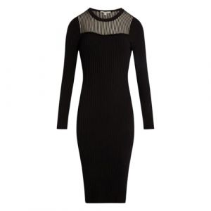 Morgan Robe longue ajour&eacute;e noir femme - Taille M