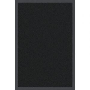 VidaXL Paillasson Noir 40x60 cm, paillasson de Bienvenue, paillasson de Porte int&eacute;rieur, paillasson d'entr&eacute;e, paillasson de Porte ext&eacute;rieur