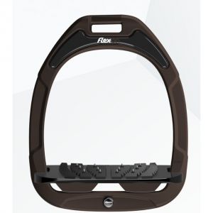 Étriers de sécurité d’équitation Incliné Ultra Grip Marron/Noir/Marron Flex-On Safe-On