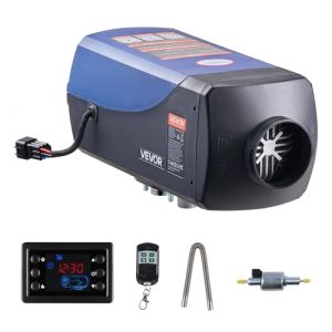 VEVOR Chauffage Diesel 8 kW DC 12 V/24 V, Réchauffeur d'Air Diesel Portable pour Stationnement, avec Télécommande et Écran LCD, Grand Réservoir de Carburant 10 L, pour Camion Camping-car Bateau