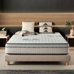 Matelas VISCO CARBONE 140x190 cm mousse à mémoire de forme Bio Memory+ système HQ Aero Latex+ effet régénérateur + technologie Act