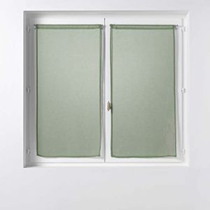 Paire de Voilages "Sandra" 60x120cm Kaki Prix