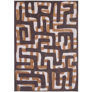 Tapis Louis De Poortere Craft Marron 80x150