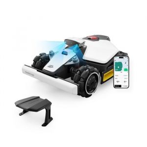 Luba Mini awd 800 Robot Tondeuse Sans Fil, avec Garage, NetRTK+3D Vision, Cartographie-Auto, Recommandé 800m², Max. 1000m², Pentes à 80%, Aucune