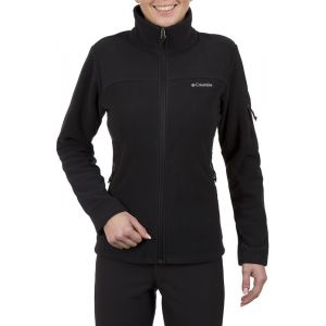 Columbia Polaire Zippé pour Femme, FAST TREK II JACKET, Polyester en Micropolaire, Noir (Black), Taille: XL, EL6081