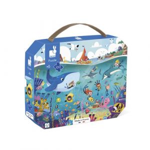 Janod Puzzle 100 pi&egrave;ces Les fonds marins