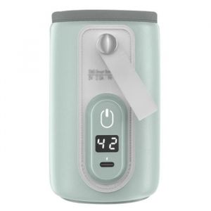 Image de Basetbl - Chauffe-biberon portable, chauffe-biberon usb pour lait maternel et formule avec &eacute;cran lcd, r&eacute;chauffement rapide et pr&eacute;cis