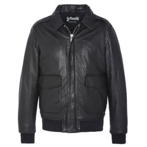 Schott Blouson pilote Noir - Couleur Noir - Taille XL