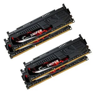 G.Skill F3-2400C11Q-16GSR - Barrettes mémoire Sniper 4 x 4 Go DDR3 2400 MHz CL11 Dimm 240 broches