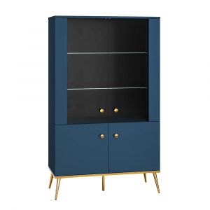 Vaissellier 4 portes Thalia Bleu