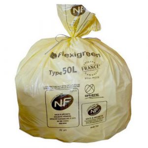 Sac poubelle 110L jaune pour tri sélectif - Lot de 250