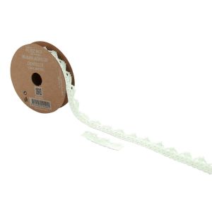 Image de Ruedelafete Ruban dentelle adhésif 1cm x 2m blanc