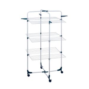 Dirt devil S&eacute;choir ‑ Capacit&eacute; 30 kg ‑ 3 Niveaux avec 6 Plateaux ‑ Environ 30 m de Fil ‑ 4 Crochets pour Cintres ‑ roulettes