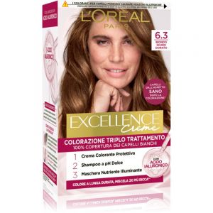 L'Or&eacute;al Paris Excellence Creme colora&ccedil;&atilde;o de cabelo tom 6.3 Biondo Scuro Dorato 1 un.