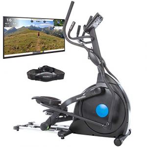 Skandika CardioCross Carbon Champ - Vélo elliptique - Bluetooth - Support tablette - 19 programmes - Masse d'inertie 23,5 kg - 32 niveaux de résistance - Max. 150 Kg