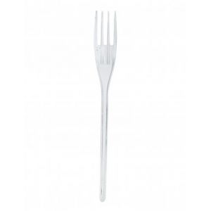 20 fourchettes en plastique transparent (18 cm)