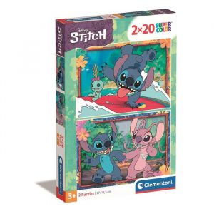 Clementoni LILO & STITCH - Stitch & Angel - Set 2 Puzzle 20P Puzzle - 233300