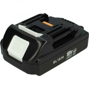 Vhbw Batterie compatible avec Makita DHP453RFE, DHP453RFX2, DHP458, DHP453RYLJ, DHP453Z, DHP453 outil électrique (1500 mAh, Li-ion, 18 V)