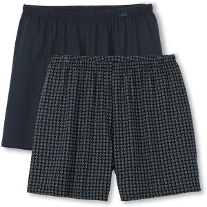 Calida Pack de 2 cale&ccedil;ons homme en coton Prints Benefit Blanc/Vert - Taille S