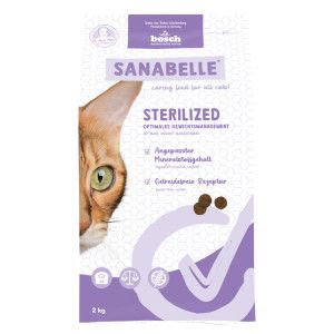 Sanabelle Sterilized pour chat 2 x 2 kg