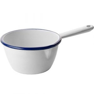 Ibili CASSEROLE CONIQUE AVEC BEC VERSEUR EMIL BLANCA 10 CM