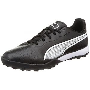 Puma Mixte King Match TT Chaussure de Football, Noir Blanc, 41 EU
