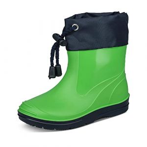 Beck Mixte enfant Basic 849 Bottes bottines de pluie, Vert, 27 EU