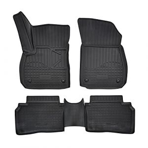 Norm Liners | Tapis De Sol en Caoutchouc TPE Toutes Saisones pour Insignia B Depuis 2017, Bord Haut, Noir, Antidérapant, Toutes Saisons