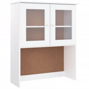 VidaXL Dessus de commode alta blanc 77x30x92 cm bois massif de pin 430889 - Blanc