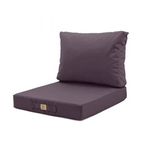 Coussins pour salon de jardin déhoussable 60x70cmGris carbone