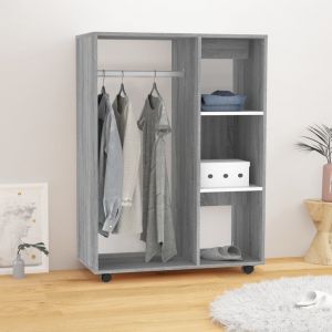 Image de VidaXL Garde-robe Sonoma gris 80x40x110 cm Bois d'ingénierie