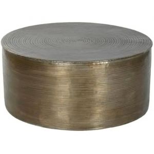 Centre Table Home ESPRIT Golden Aluminium 90 x 90 x 40 cm