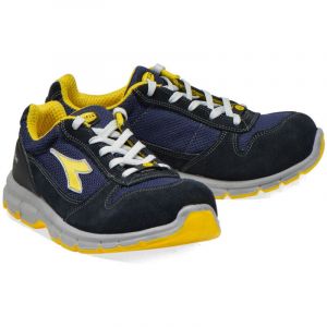 Image de Diadora Chaussures de sécurité basses RUN II TEXT S1P SRC ESD Noir / Marine 36