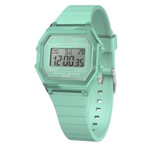 Ice Watch Montre femme ICE digit retro - Azure blue - Clear - Small