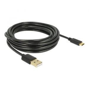 Delock 83669 - 4 m - usb a - usb c - 2.0 - 480 Mbit/s - Noir (83669)